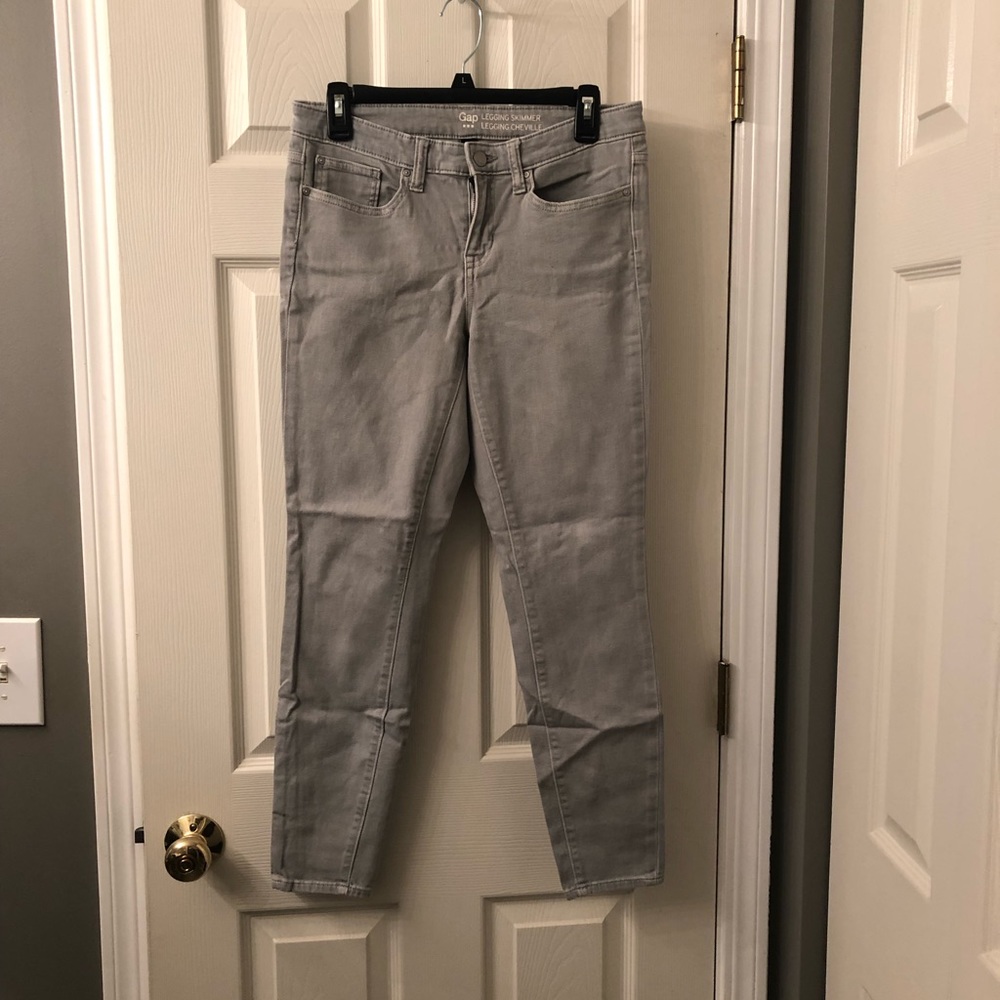 Light Gray Gap Legging Skimmers Size 28